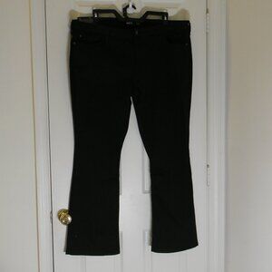 Lee Black Jeans Boot Cut Mid Rise Plus Size 24 Bootcut Stretch NWT